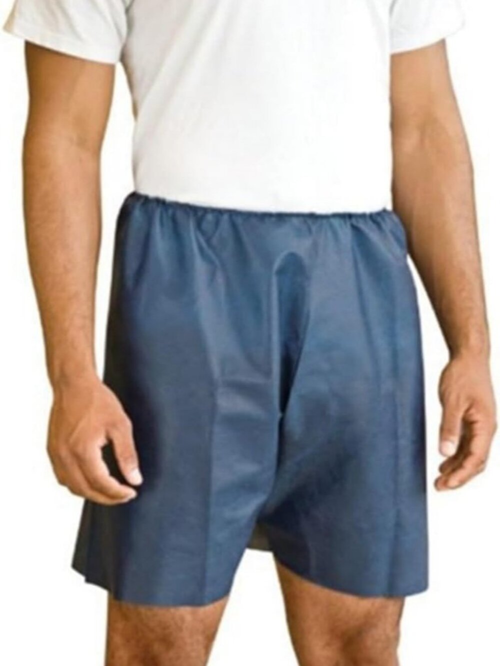 Non-Woven Adult Exam Shorts, Large/X-Large, Navy - 50 Pack Medical Apparel